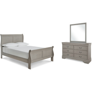 Kordasky Full Sleigh Bed, Dresser and Mirror