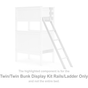 Nextonfort Twin/Twin Bunk Display Kit Rails/Ladder