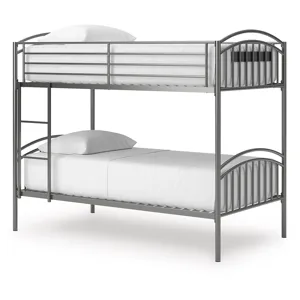 Lanceburg Twin over Twin Bunk Bed and 2 Mattresses