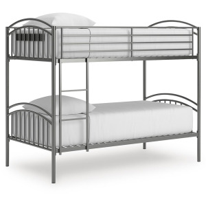 Hilletran Twin over Twin Bunk Bed with Ladder