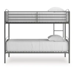Lanceburg Twin over Twin Bunk Bed and 2 Mattresses