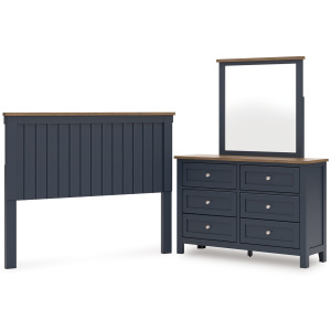 Landocken Queen Panel Headboard, Dresser and Mirror