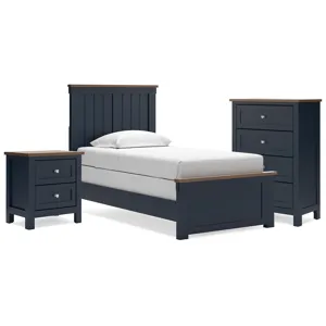 Landocken Twin Panel Bed, Chest and Nightstand