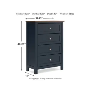 Landocken Twin Panel Bed, Chest and Nightstand