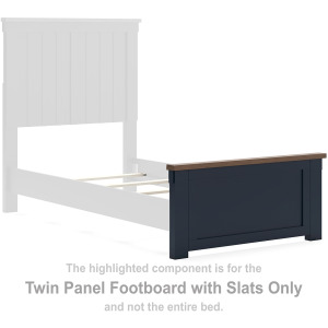 Landocken Twin Panel Footboard with Slats