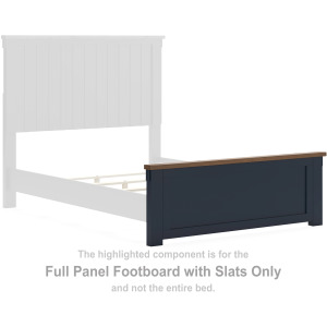 Landocken Full Panel Footboard with Slats