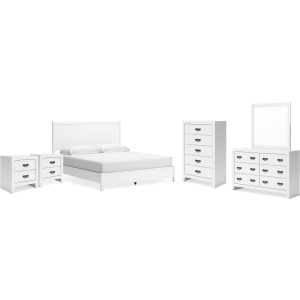 Binterglen King Panel Bed, Dresser, Chest and 2 Nightstands