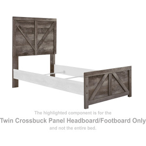 Wynnlow Twin Crossbuck Panel Headboard/Footboard