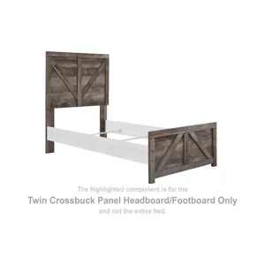 Wynnlow Twin Crossbuck Panel Headboard/Footboard