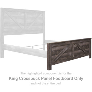 Wynnlow King Crossbuck Panel Footboard