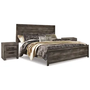 Wynnlow King Panel Bed and 2 Nightstands