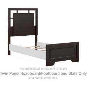 Covetown Twin Panel Headboard/Footboard and Slats