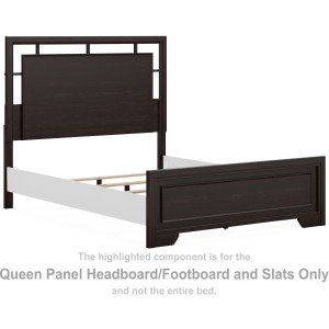 Covetown Queen Panel Headboard/Footboard and Slats