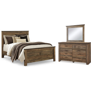 Trinell Queen Panel Bed, Dresser and Mirror