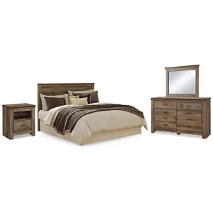 Trinell King/California King Panel Headboard, Dresser, Mirror and Nightstand