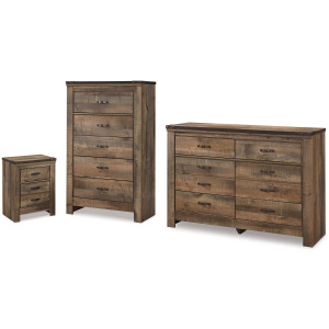 Trinell Dresser, Chest and Nightstand