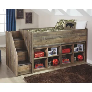 Trinell Twin Loft Bed with 2 Bookcases