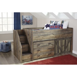 Trinell Left Storage Steps with Loft Ends