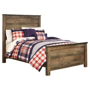 Trinell Full Panel Bed with Storage and Dresser