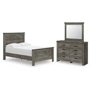 Frandern Full Panel Bed, Dresser and Mirror