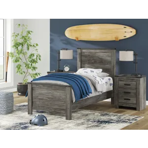 Frandern Twin Panel Bed, Dresser and Mirror