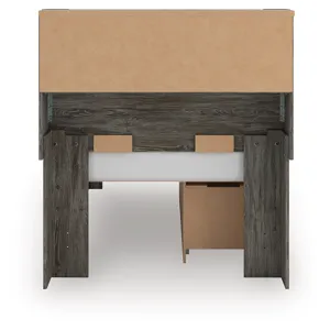 Frandern Twin Bookcase Bed with Storage, Dresser and Mirror