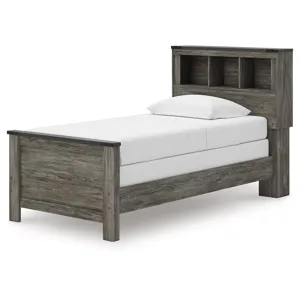 Frandern Twin Bookcase Bed, Dresser and Mirror