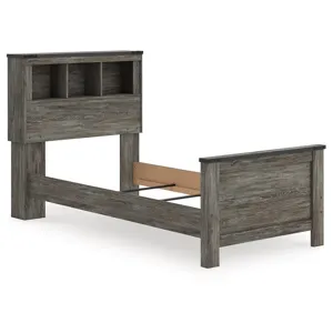 Frandern Twin Bookcase Bed, Dresser and Mirror