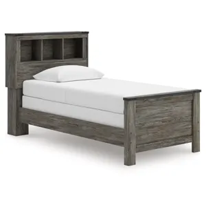 Frandern Twin Bookcase Bed, Dresser and Mirror