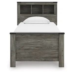 Frandern Twin Bookcase Bed, Dresser and Mirror