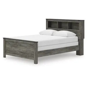 Frandern Queen Bookcase Bed, Dresser and Mirror