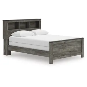 Frandern Queen Bookcase Bed, Dresser and Mirror