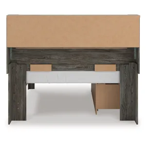 Frandern Full Bookcase Panel Bed with Storage