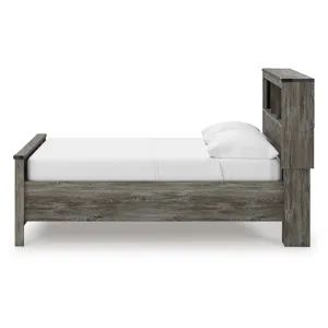 Frandern Full Bookcase Panel Bed with Storage