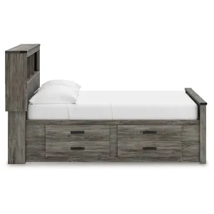 Frandern Full Bookcase Panel Bed with Storage