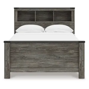 Frandern Full Bookcase Panel Bed