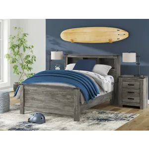 Frandern Full Bookcase Bed, Dresser and Mirror