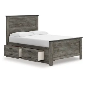 Frandern Full Panel Bed with Storage
