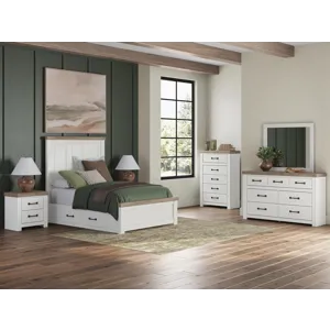 Savonport Full Panel Bed with Storage
