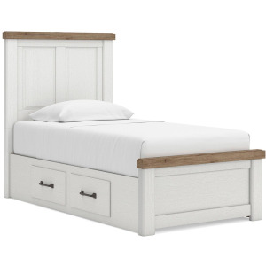 Savonport Twin Panel Bed with Storage