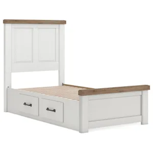 Savonport Twin Panel Bed with Storage