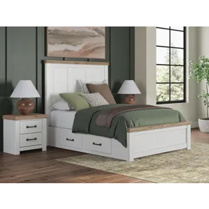 Savonport Queen Panel Bed with Storage
