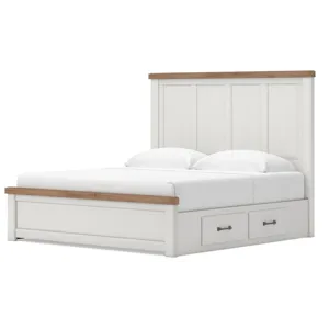 Savonport King Panel Bed with Storage