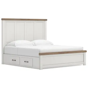 Savonport Queen Panel Bed with Storage