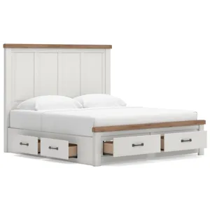 Savonport King Panel Storage Bed
