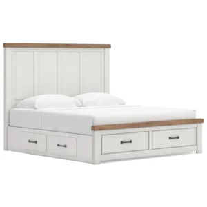 Savonport Full Panel Storage Bed