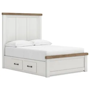 Savonport Full Panel Bed with Storage