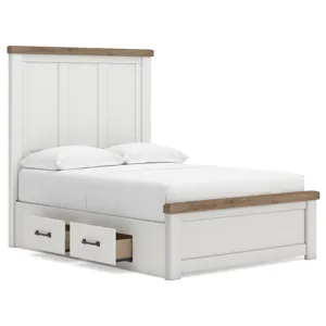 Savonport Full Panel Bed with Storage