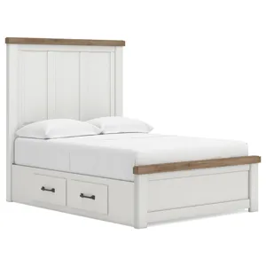 Savonport Full Panel Bed with Storage