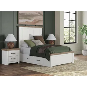 Savonport Full Panel Bed with Storage